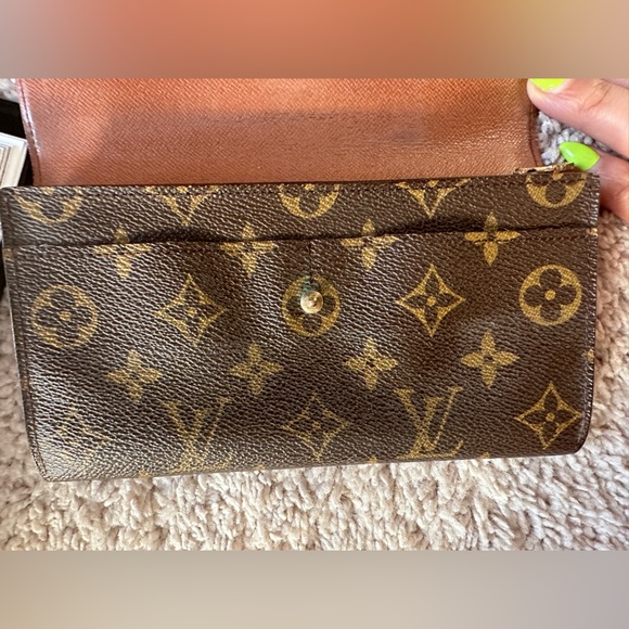 Authentic Louis Vuitton Monogram Portefeuille Sarah Long Wallet - Picture 4 of 16
